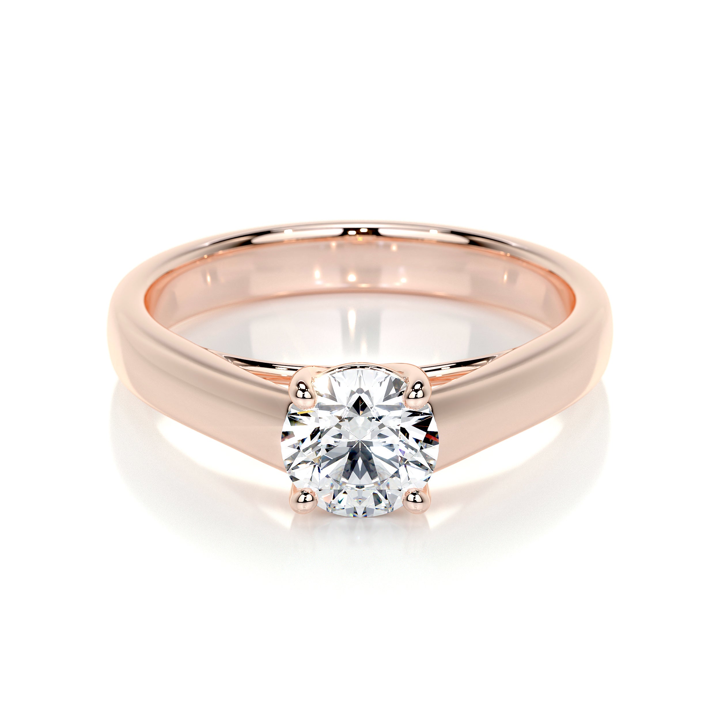 4 Claw Round Diamond Ring Pink - CJ036 – JEWELLERY GRAPHICS